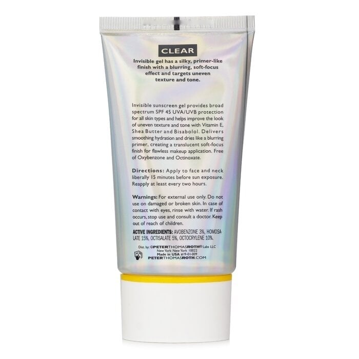 Peter Thomas Roth - Max Clear Invisible Priming Sunscreen SPF 45(50ml/1.7oz) Image 2