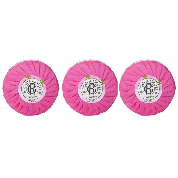 Roger and Gallet - Rose Wellbeing Soap Coffret(3x100g) Image 1