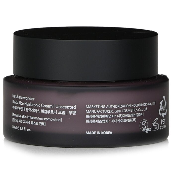 Haruharu Wonder - Black Rice Hyaluronic Cream (Unscented)(50ml/1.7oz) Image 2