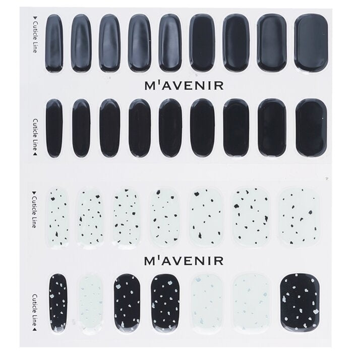 Mavenir - Nail Sticker (Black) -  Pebble In Black Nail(32pcs) Image 2