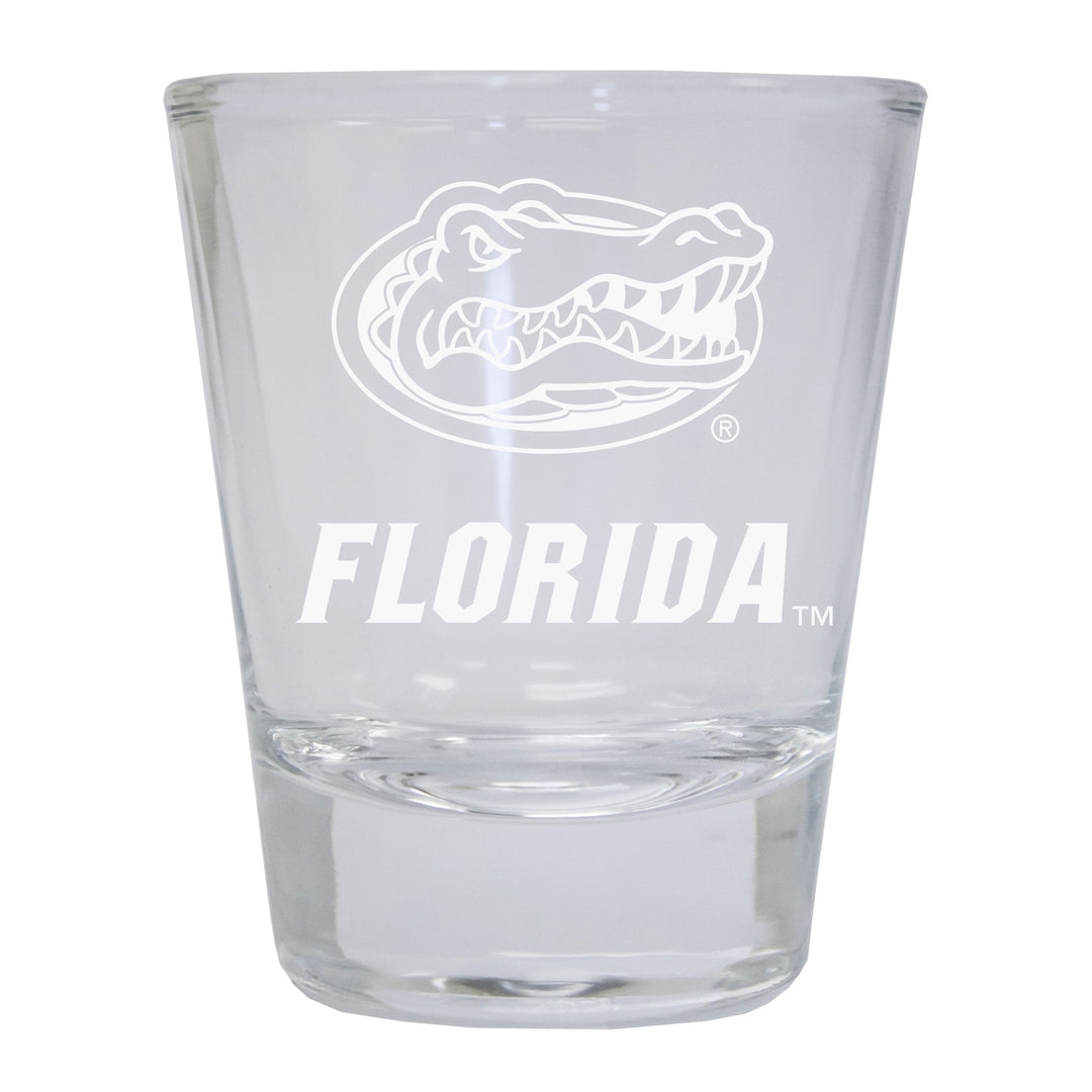 Florida Gators Etched Round Shot Glass Officially Licensed Collegiate Product Image 1