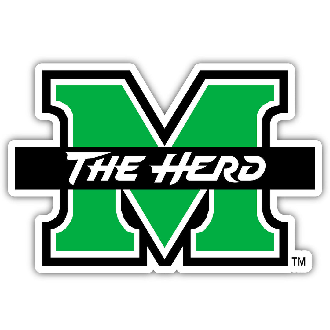 Marshall Thundering Herd 4 Inch Vinyl Decal Magnet Officially Licensed Collegiate Product Image 1