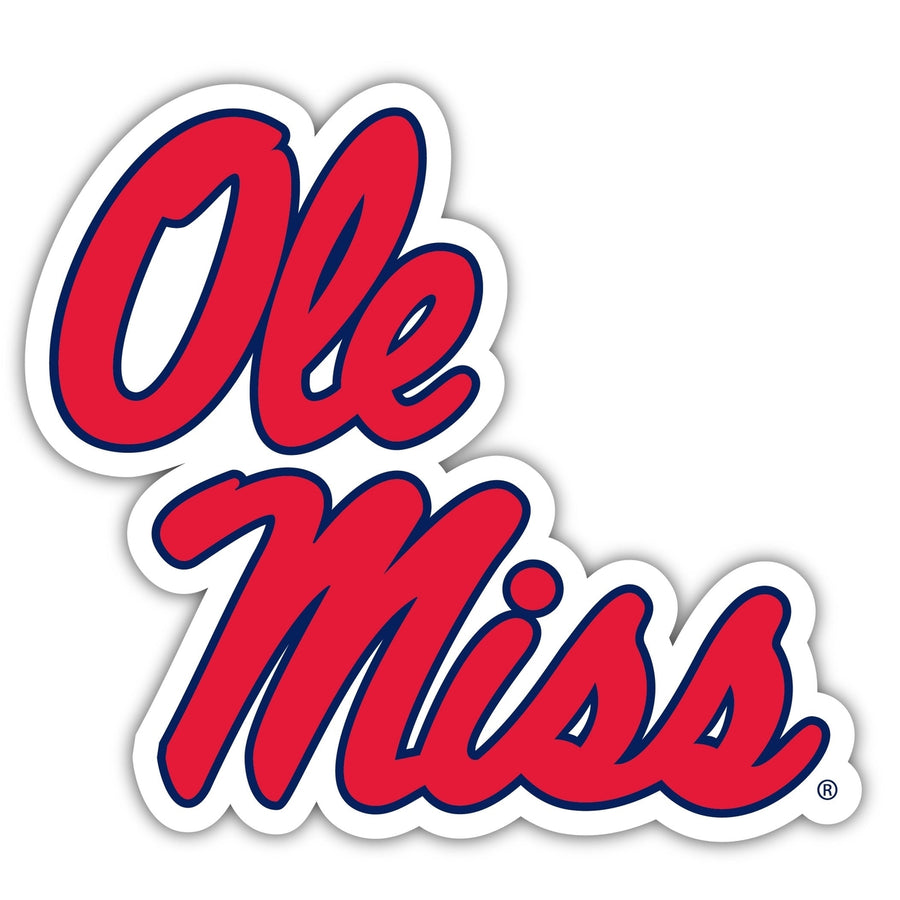 Mississippi Rebels "Ole Miss" 4 Inch Vinyl Decal Magnet Officially Licensed Collegiate Product Image 1