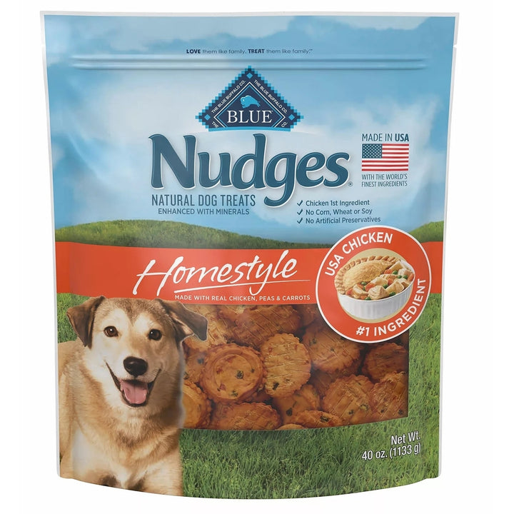 Blue Buffalo Nudges Homestyle Chicken Pot Pie Dog Treats 40 Ounce Image 1