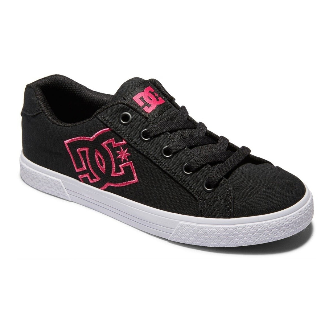 DC Shoes Womens Chelsea Shoes Black/Crazy Pink/Black - ADJS300243-BZB BLACK/CRAZY PINK/BLACK Image 2