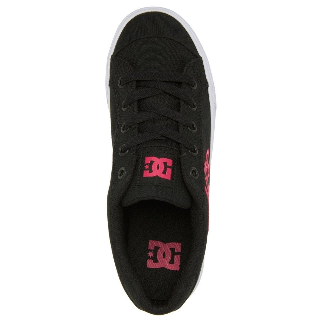 DC Shoes Womens Chelsea Shoes Black/Crazy Pink/Black - ADJS300243-BZB BLACK/CRAZY PINK/BLACK Image 4