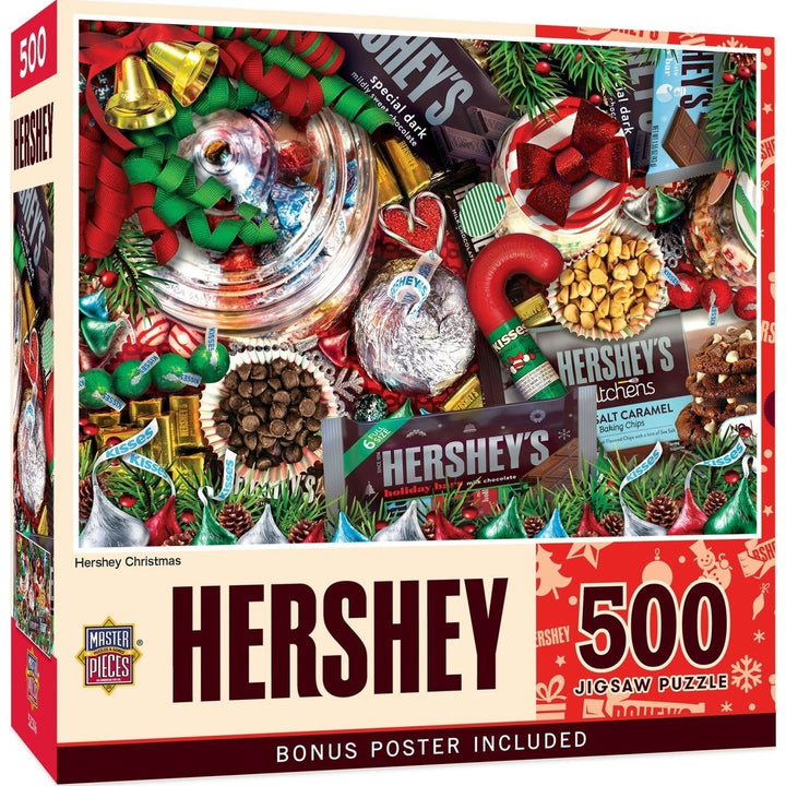 Hersheys Christmas 500 Piece Jigsaw Puzzle Holiday Treats Family Fun Festive Image 6