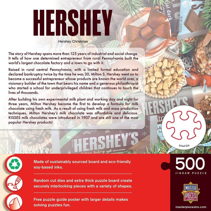 Hersheys Christmas 500 Piece Jigsaw Puzzle Holiday Treats Family Fun Festive Image 7