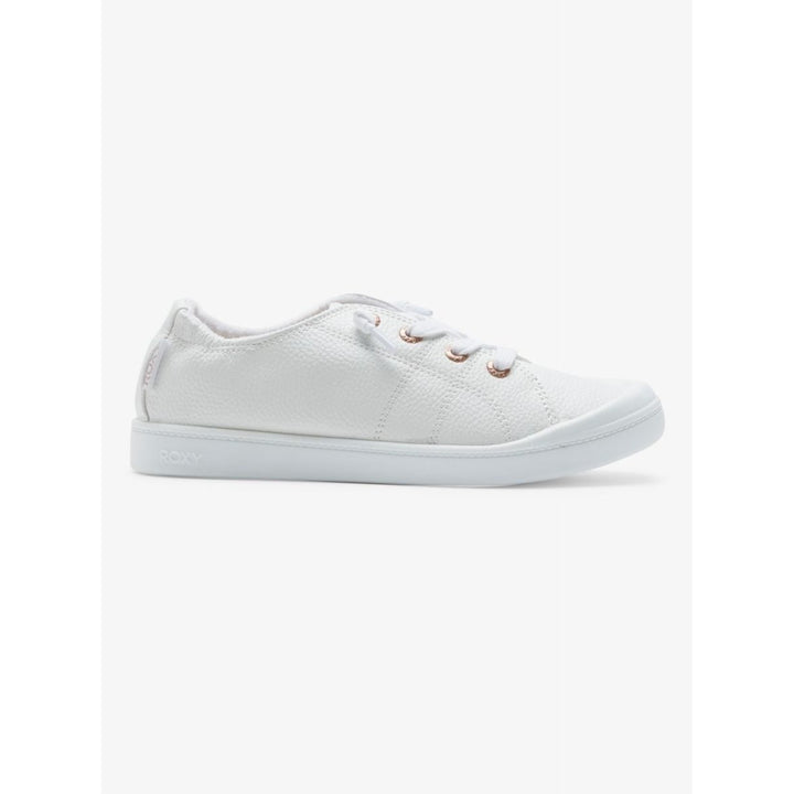 ROXY Womens Bayshore Plus Lace-Up Shoe White - ARJS600569-WHT WHITE Image 1