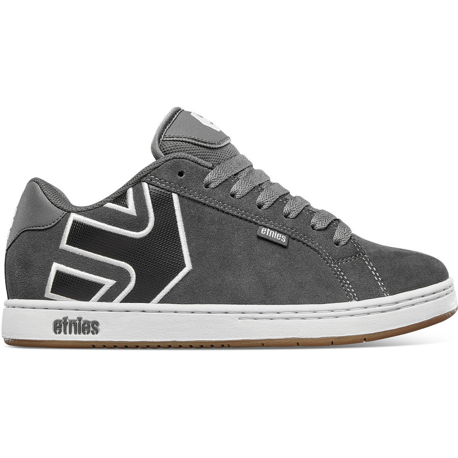 Etnies Mens Fader Skate Shoe Dark Grey/White/Gum - 4101000203-069 DARK GREY/ WHITE/GUM Image 1