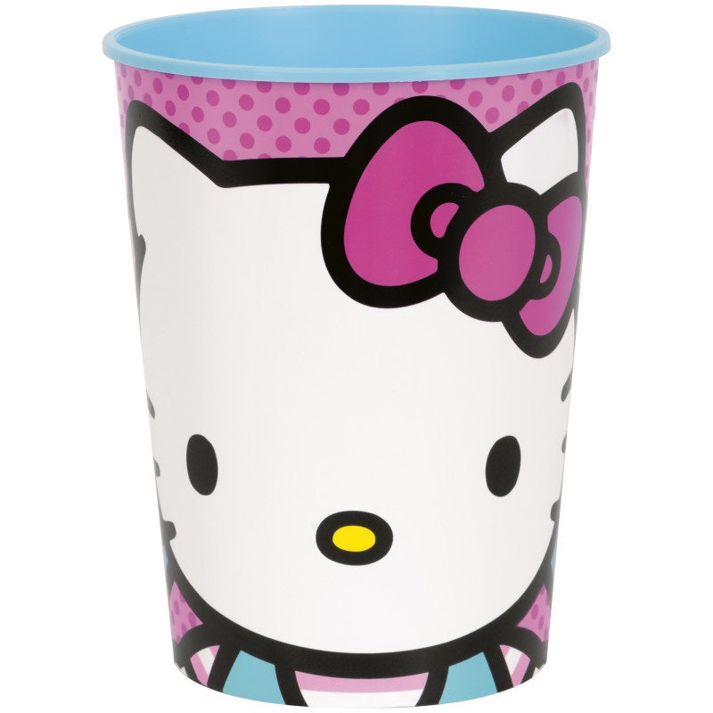 Hello Kitty Plastic 16oz Drinking Cup Kids Beverage Container Party Supplies Image 1