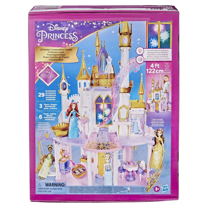 Disney Princess Ultimate Celebration Castle Doll House with Musical Fireworks Light Show- Image 1