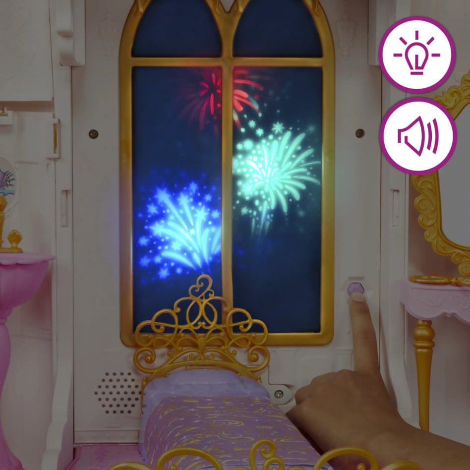 Disney Princess Ultimate Celebration Castle Doll House with Musical Fireworks Light Show- Image 7