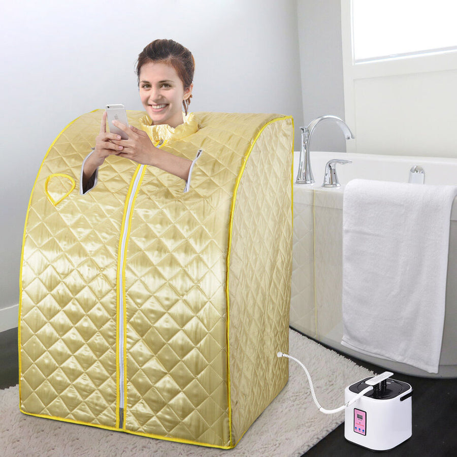 2L Portable Home Steam Sauna Personal Spa Detox Weight Loss Body Slimming Bath Image 1