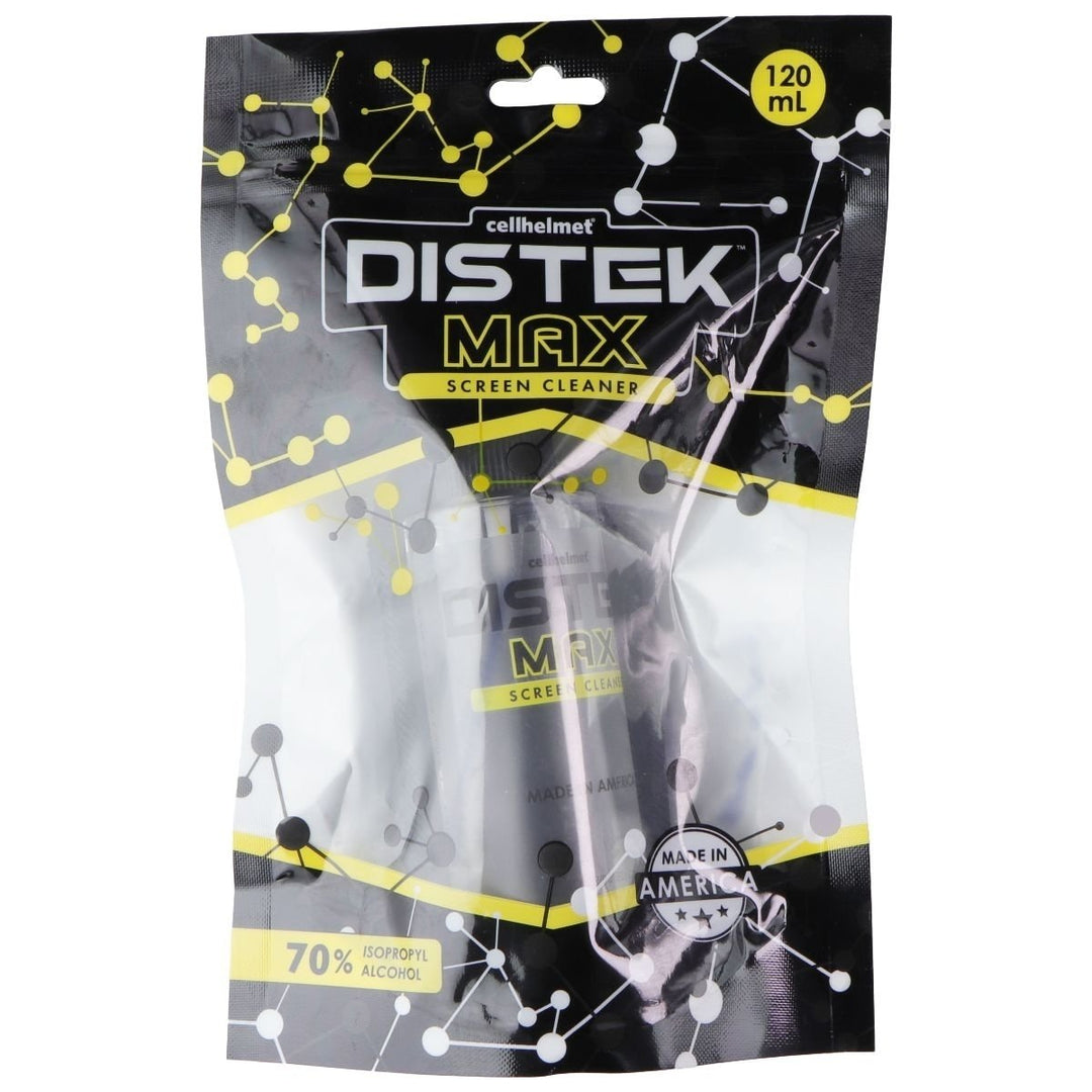 CellHelmet DisTek Max Screen Cleaner (120ML) Bottle and Cloth Image 1