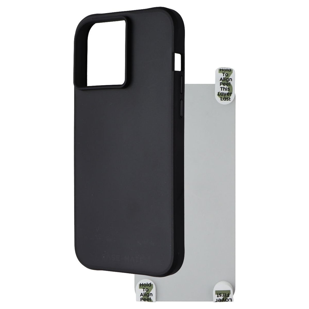 Case-Mate Tough Case for MagSafe and Glass Pack for iPhone 15 Pro Max - Black Image 1