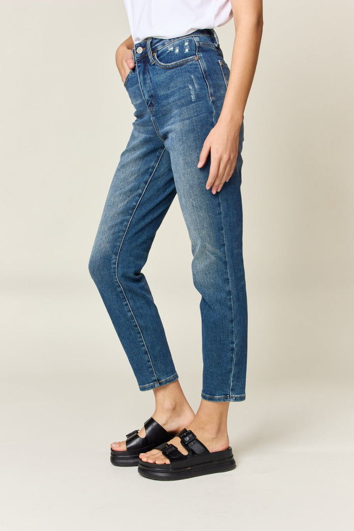 Judy Blue Full Size Tummy Control High Waist Slim Jeans Image 3
