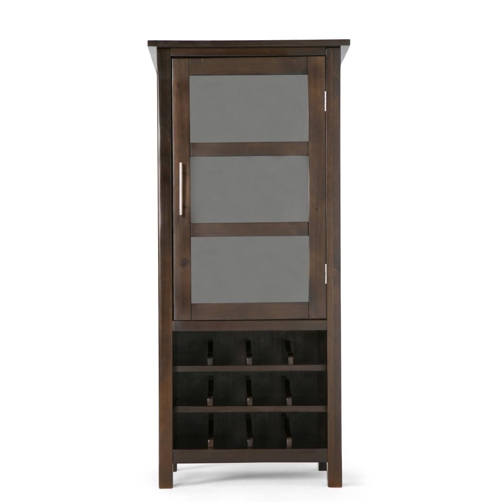 Avalon Wine Rack Solid Wood Cabinet 12 Bottle Storage Adjustable Shelves 50" High Image 10