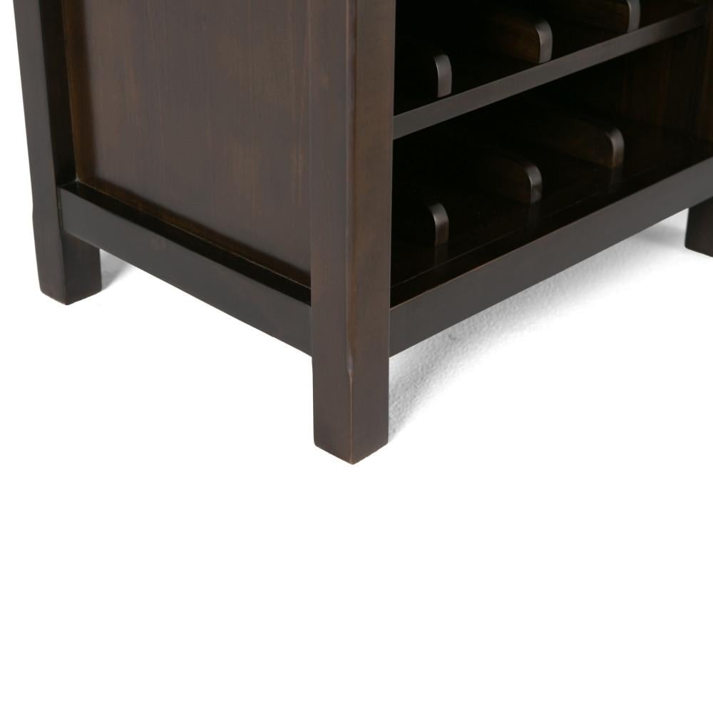 Avalon Wine Rack Solid Wood Cabinet 12 Bottle Storage Adjustable Shelves 50" High Image 12