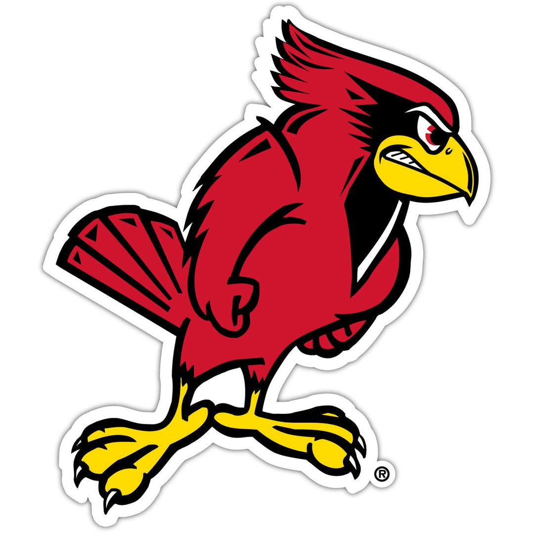 Illinois State Redbirds Mascot 14 Inch Tall NCAA Vinyl Decal Sticker for Fans Students and Alumni Image 1