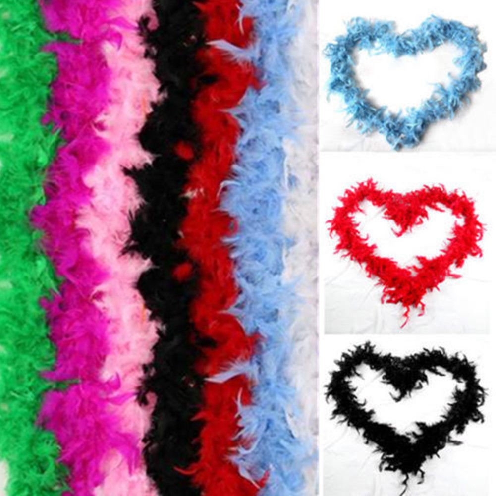 2M Feather Boa Strip Fluffy Craft Costume Hen Night Dressup Wedding Fancy Party Image 1