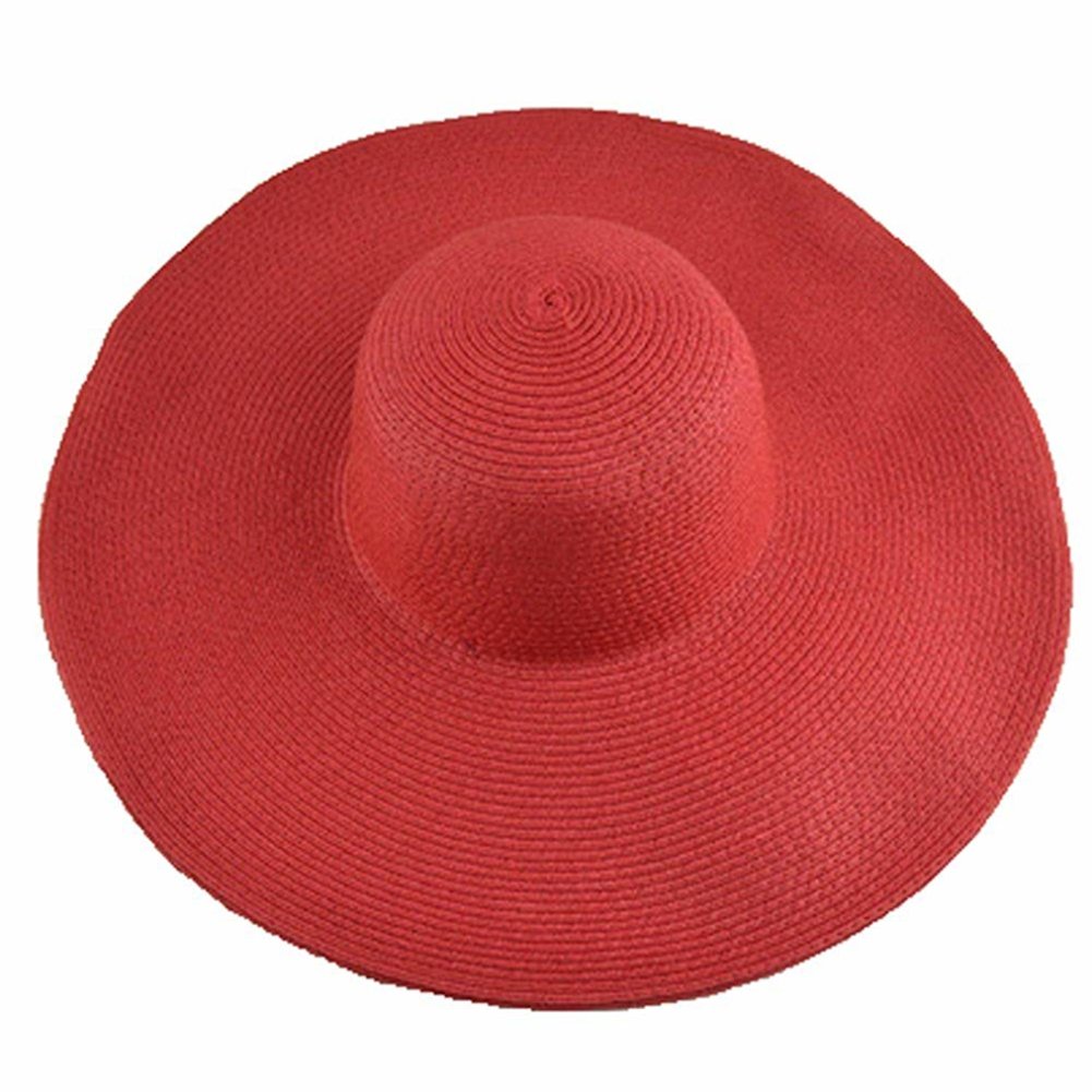 Sun Hat Widen Brim Sun Protection Solid Color Summer Outdoor Fashion Ladies Big Brimmed Straw Hat Women Accessories Image 4