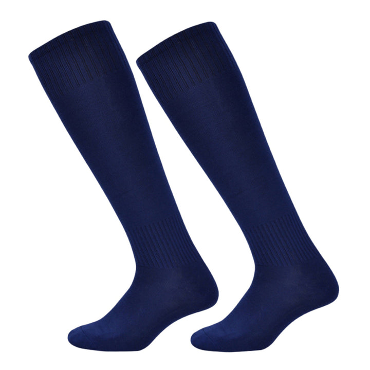 Long Tube Socks Breathable Sweat Absorption No Odor Elastic Long Tube Socks for Playing Football Image 4