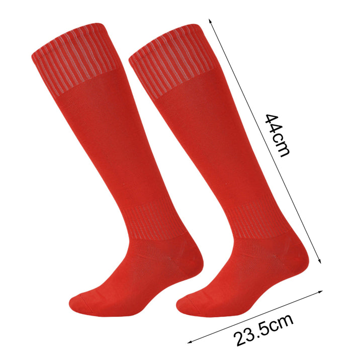 Long Tube Socks Breathable Sweat Absorption No Odor Elastic Long Tube Socks for Playing Football Image 12