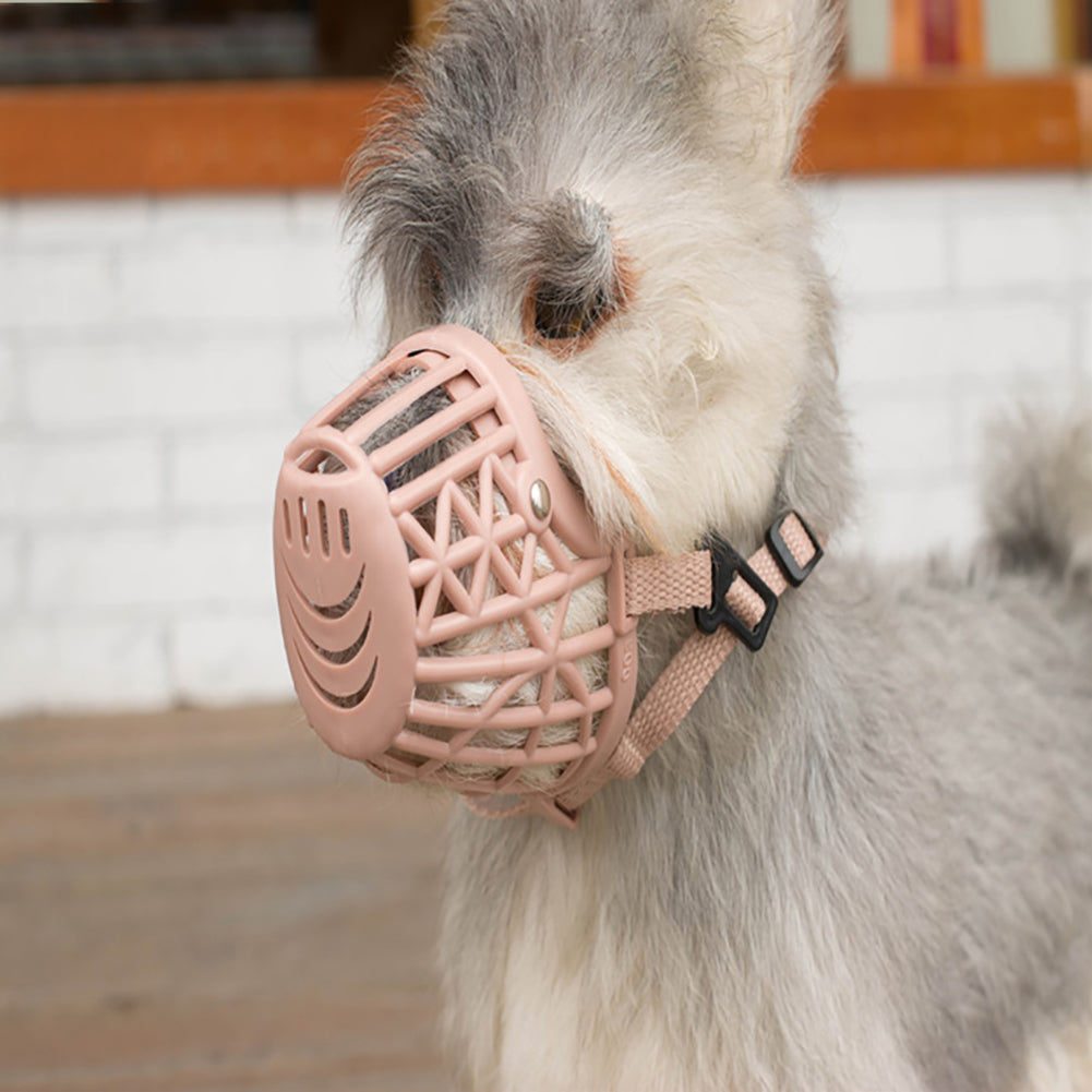 Dog Muzzle High Durability Breathable Plastic Pet Muzzle Dog Anti-Barking Secure Mouth Guard Pet Supplies Image 4