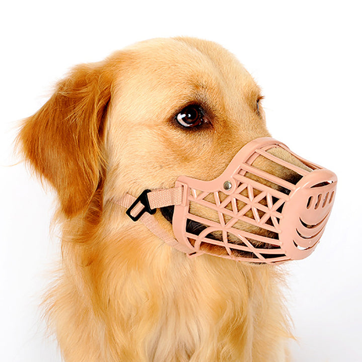 Dog Muzzle High Durability Breathable Plastic Pet Muzzle Dog Anti-Barking Secure Mouth Guard Pet Supplies Image 7