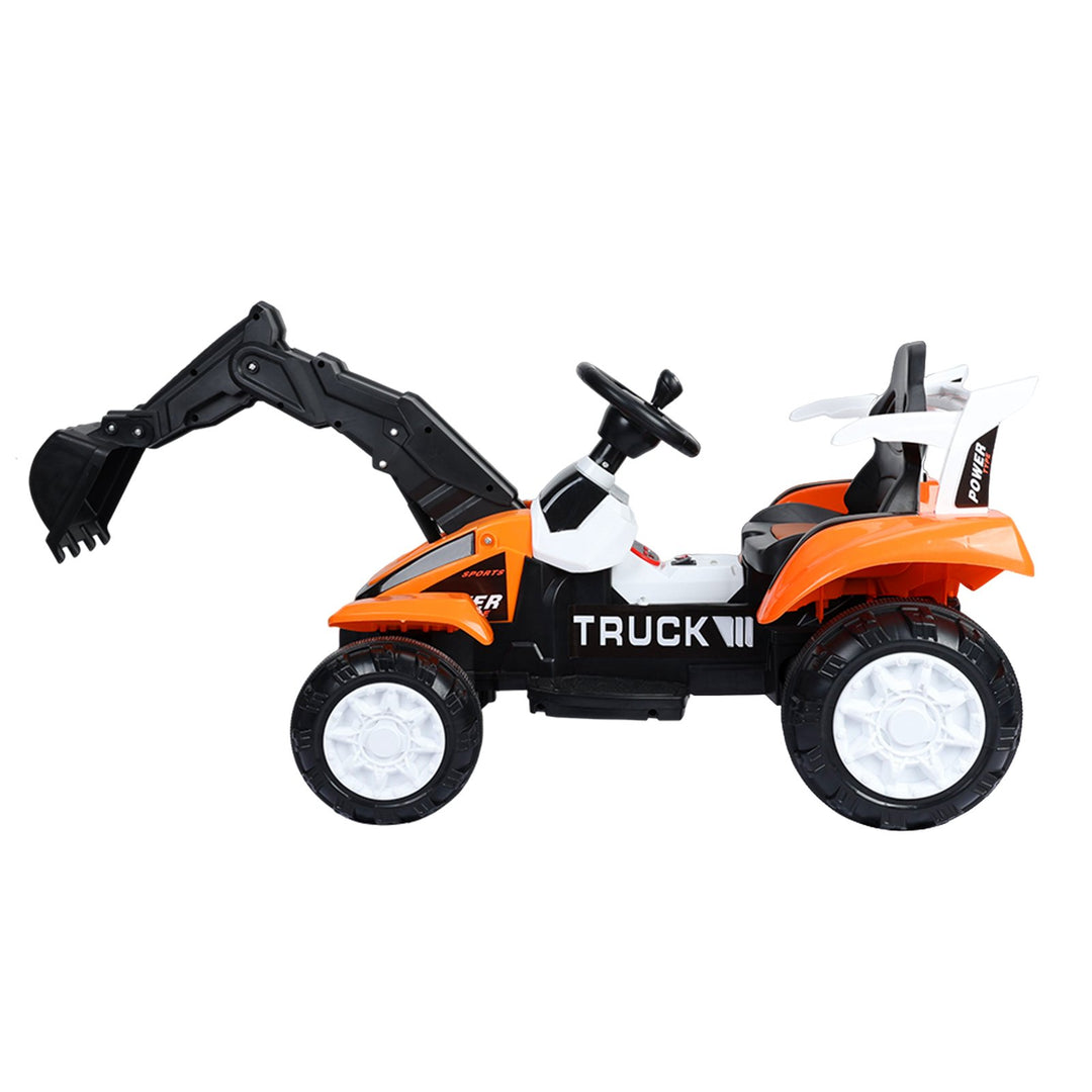 Ride on Excavator Battery Powered Digger Forward and Backward Motor Arm Music Sounds Electric Construction Vehicle for Image 7