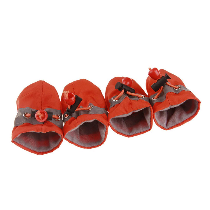 4Pcs/Set Pet Dog Puppy Non-Slip Soft Shoes Covers Rain Boots Footwear for Home Image 1