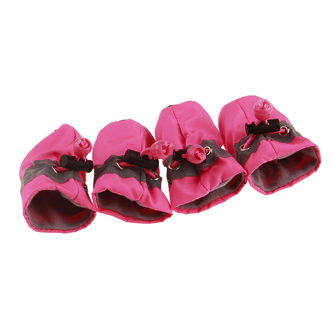 4Pcs/Set Pet Dog Puppy Non-Slip Soft Shoes Covers Rain Boots Footwear for Home Image 8