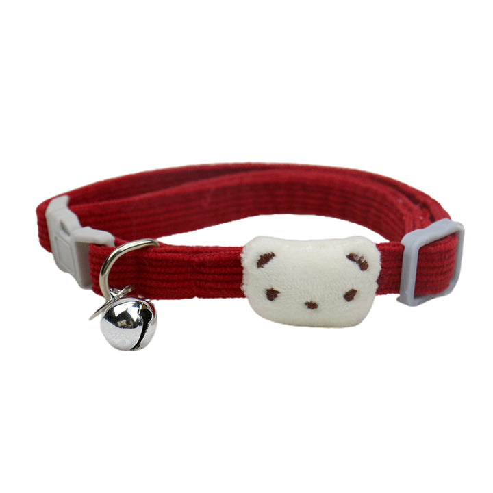 Dog Collar High Elasticity Breathable with Bells Fashion Puppy Cats Collar with Bell for Kitty Image 2