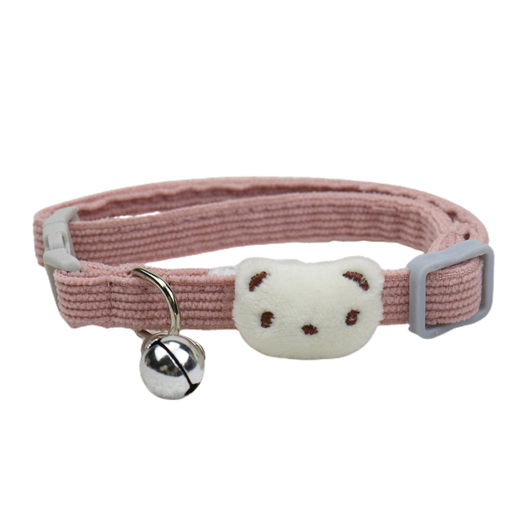 Dog Collar High Elasticity Breathable with Bells Fashion Puppy Cats Collar with Bell for Kitty Image 4