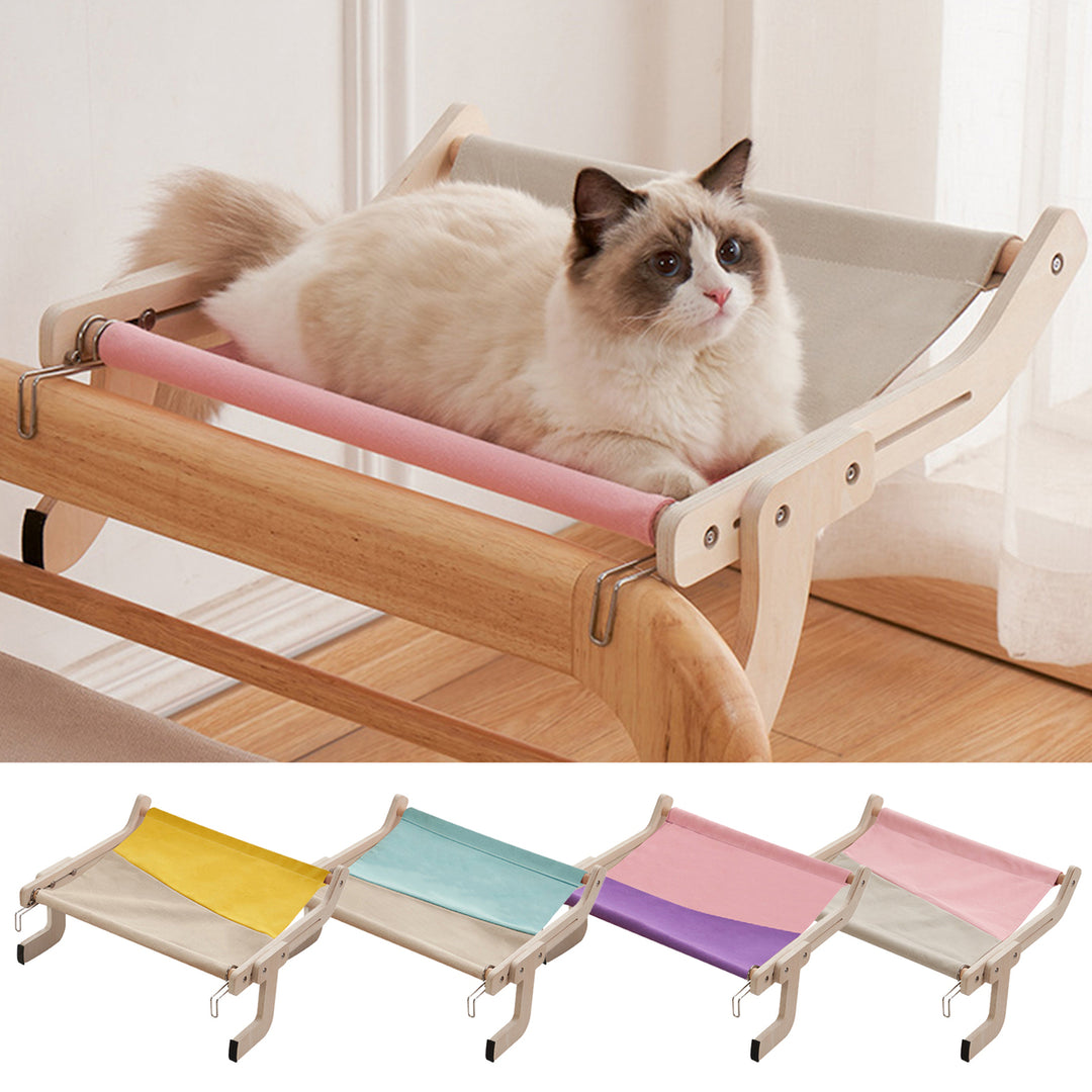 Hanging Cat Hammock Removable Seat Soft Strong Load Bearing Convenient Wall Pet Cat Hammock Pet Supplies Image 1