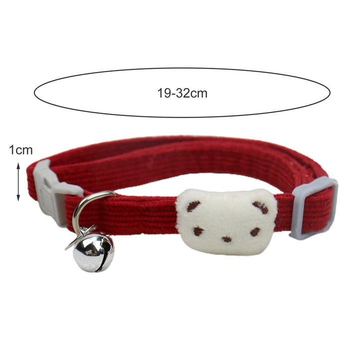 Dog Collar High Elasticity Breathable with Bells Fashion Puppy Cats Collar with Bell for Kitty Image 11