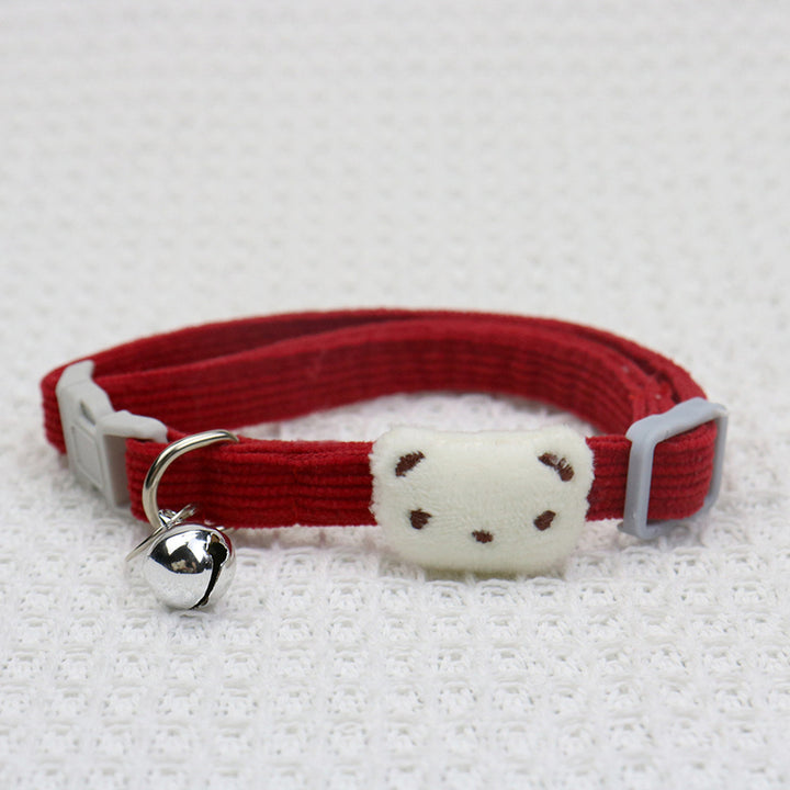 Dog Collar High Elasticity Breathable with Bells Fashion Puppy Cats Collar with Bell for Kitty Image 12