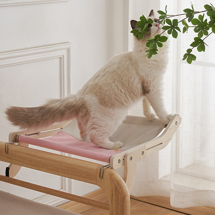 Hanging Cat Hammock Removable Seat Soft Strong Load Bearing Convenient Wall Pet Cat Hammock Pet Supplies Image 8