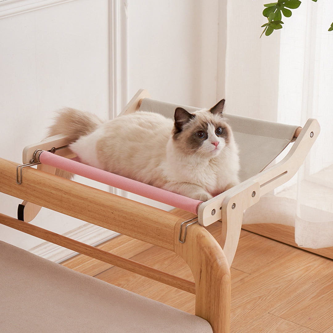 Hanging Cat Hammock Removable Seat Soft Strong Load Bearing Convenient Wall Pet Cat Hammock Pet Supplies Image 11