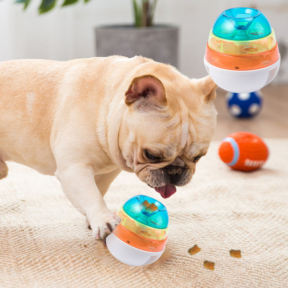Dog Treat Tower Bite Resistant Tumbler Design Relieve Boredom Dog Puppy Leaky Food Toy Pet Accessories Image 2
