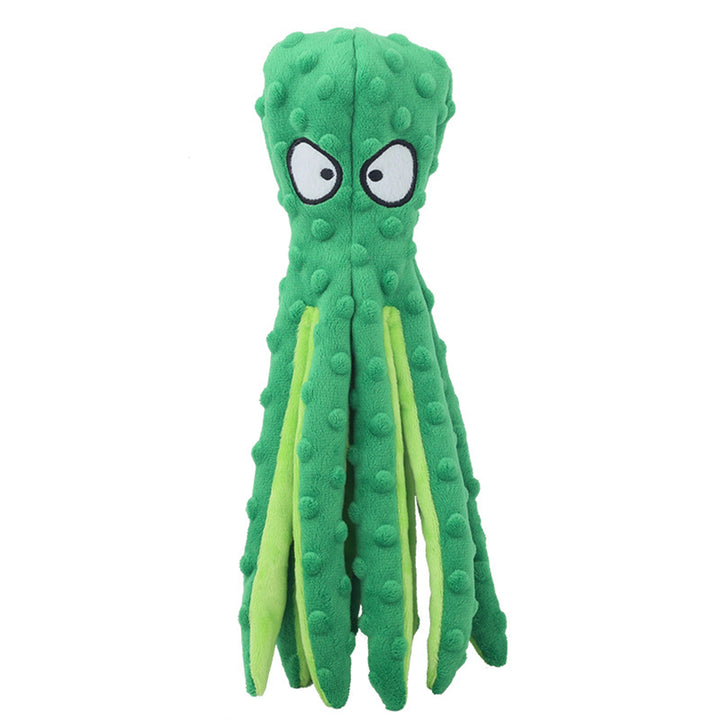 Dog Toy Bite Resistant Plush Safe Octopus Puppy Toy for Home Image 6