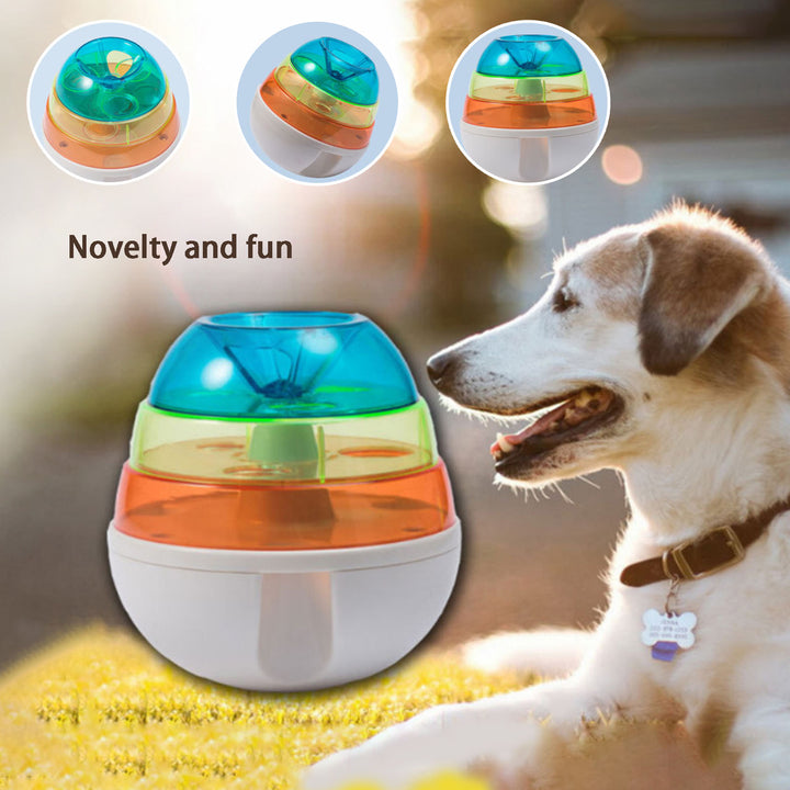 Dog Treat Tower Bite Resistant Tumbler Design Relieve Boredom Dog Puppy Leaky Food Toy Pet Accessories Image 3