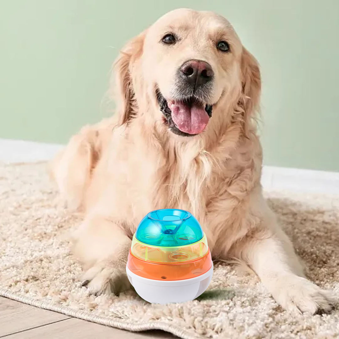 Dog Treat Tower Bite Resistant Tumbler Design Relieve Boredom Dog Puppy Leaky Food Toy Pet Accessories Image 4