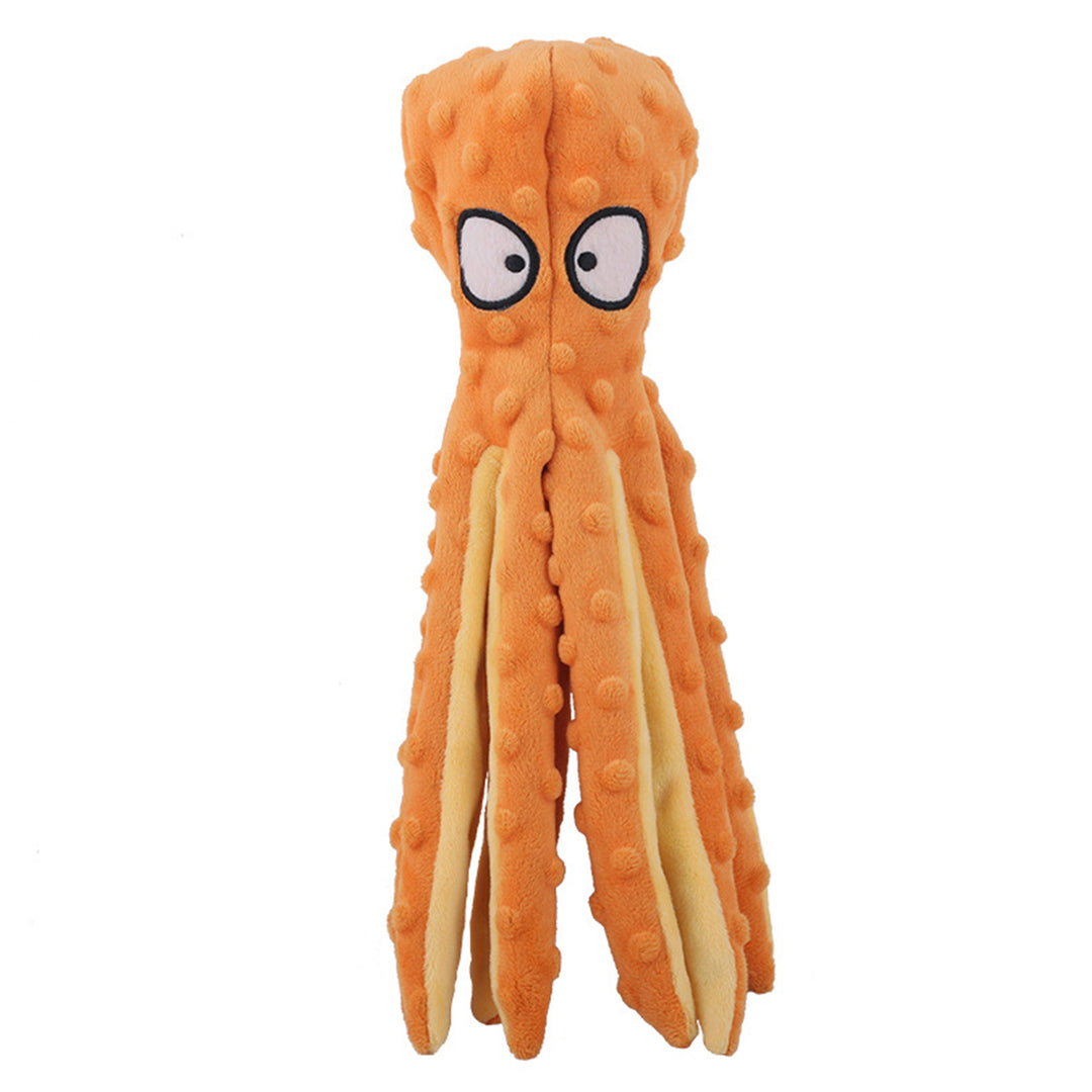 Dog Toy Bite Resistant Plush Safe Octopus Puppy Toy for Home Image 7