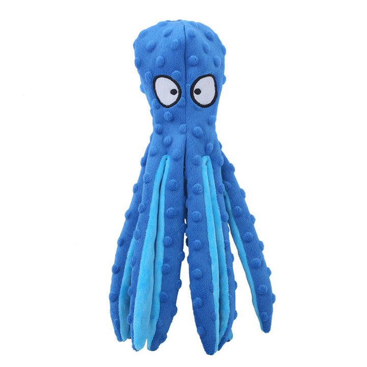 Dog Toy Bite Resistant Plush Safe Octopus Puppy Toy for Home Image 8