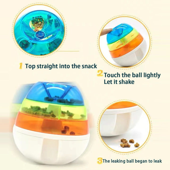 Dog Treat Tower Bite Resistant Tumbler Design Relieve Boredom Dog Puppy Leaky Food Toy Pet Accessories Image 7