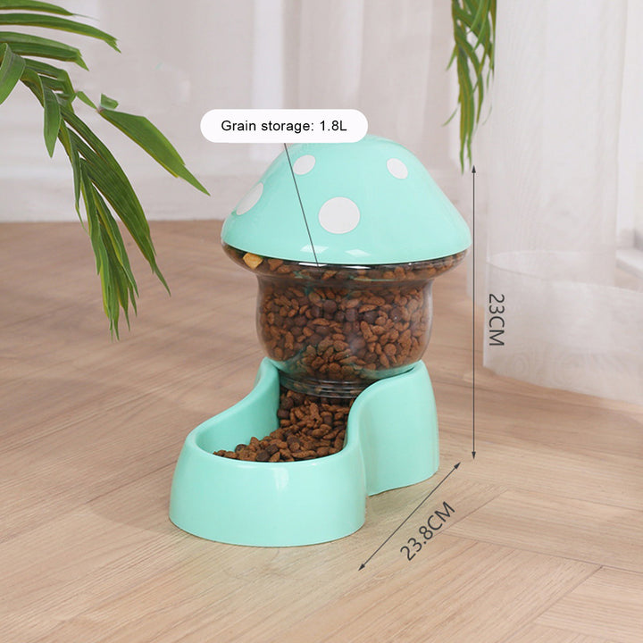 1 Set Cat Water Feeder Auto Replenishment Large Capacity Mushroom Shape Pet Dog Cat Water Food Container Pet Supplies Image 12