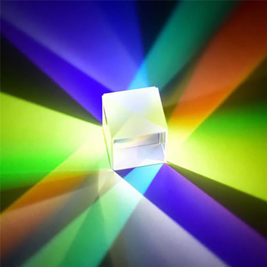 Six Sides Polishing Compact Glass Cube Prism X-cube Prism Physic Teaching Tool Image 4