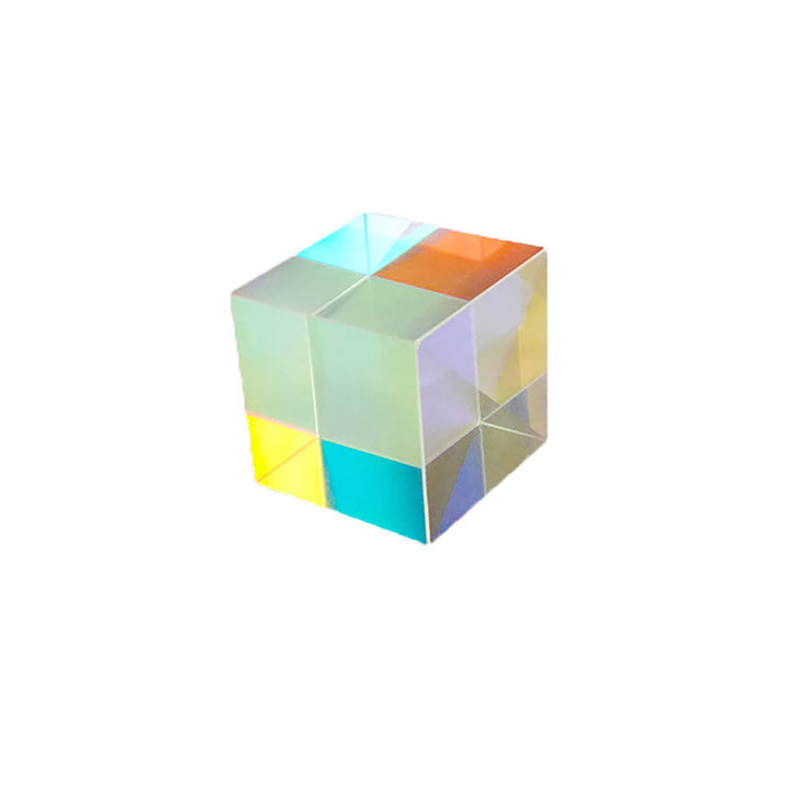 Six Sides Polishing Compact Glass Cube Prism X-cube Prism Physic Teaching Tool Image 10